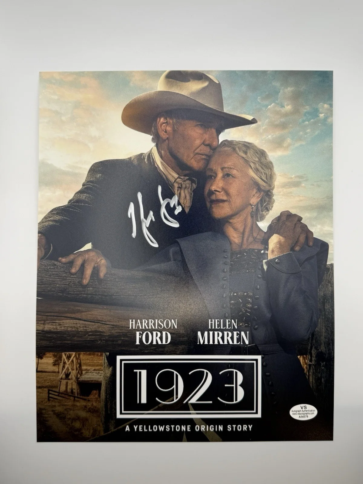 Harrison Ford — Signed Harrison Ford “1923” Yellowstone Autographed 8x10 Photo w/COA