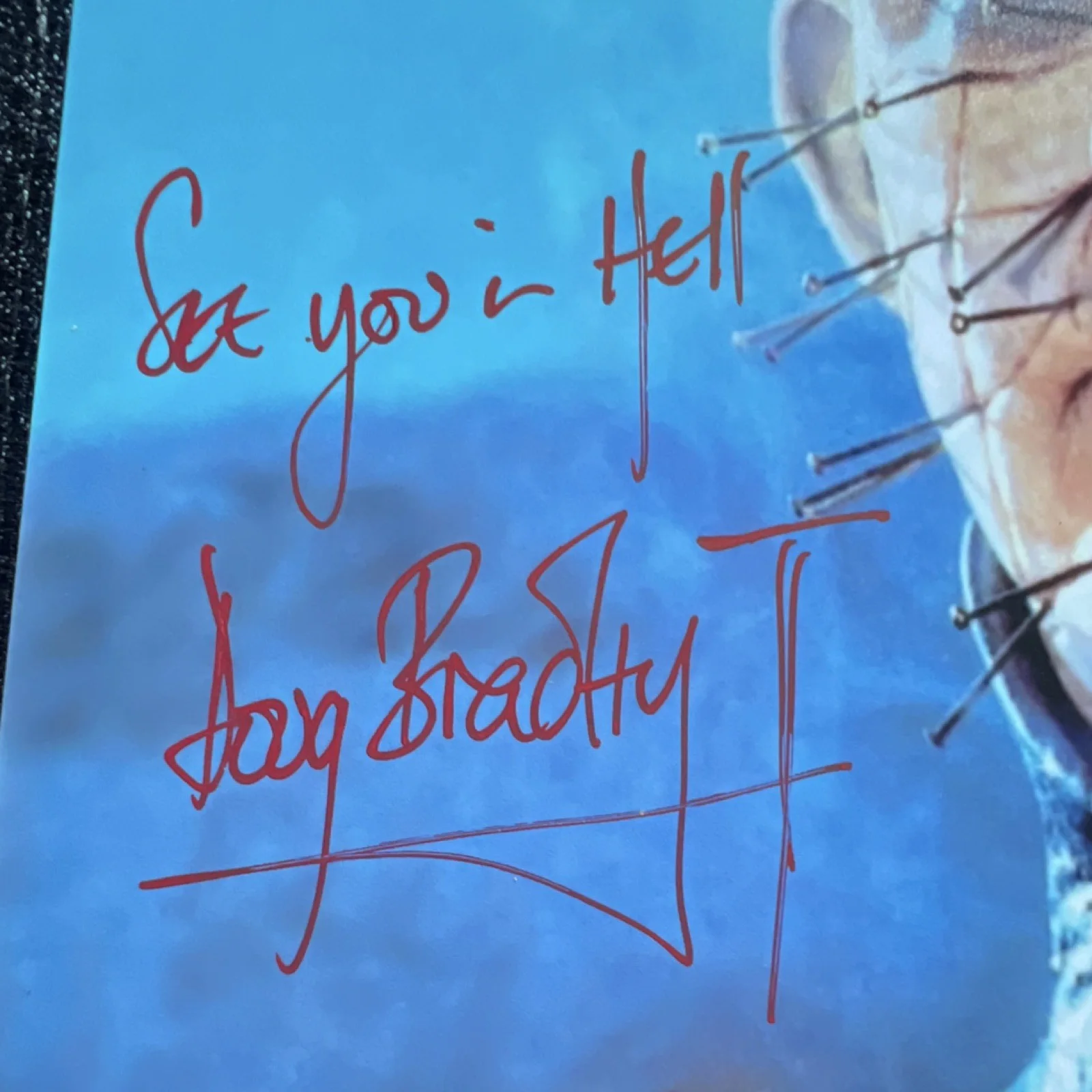Doug Bradley — Doug Bradley signed Hellraiser 8x10 photo autographed JSA COA w/ inscription, изображение 2