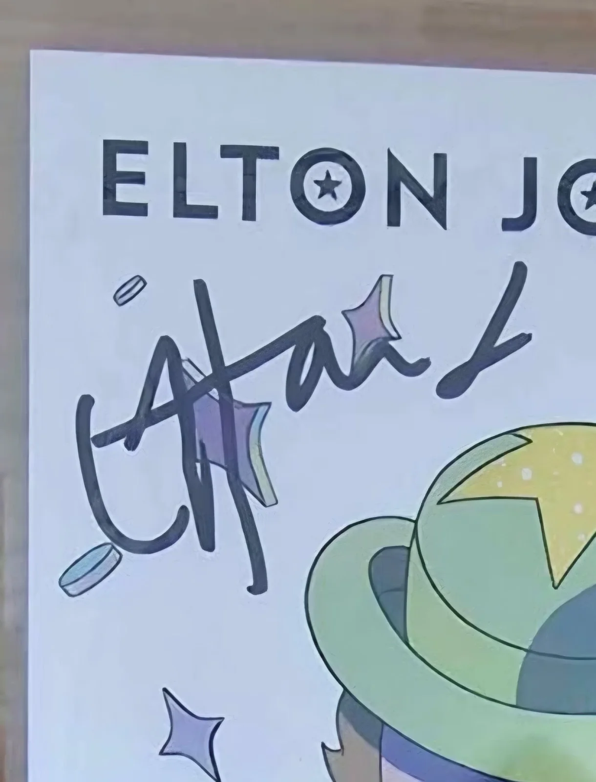 🔥🔥🔥Elton John signed CD art card certification and slabbed by PSA/DNA, image 3