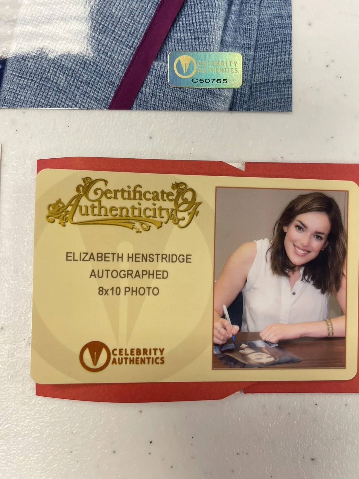 ELIZABETH HENSTRIDGE CELEBRITY AUTHENTIC AUTOGRAPHED 8X10 PHOTO RARE FULLNAME, изображение 3