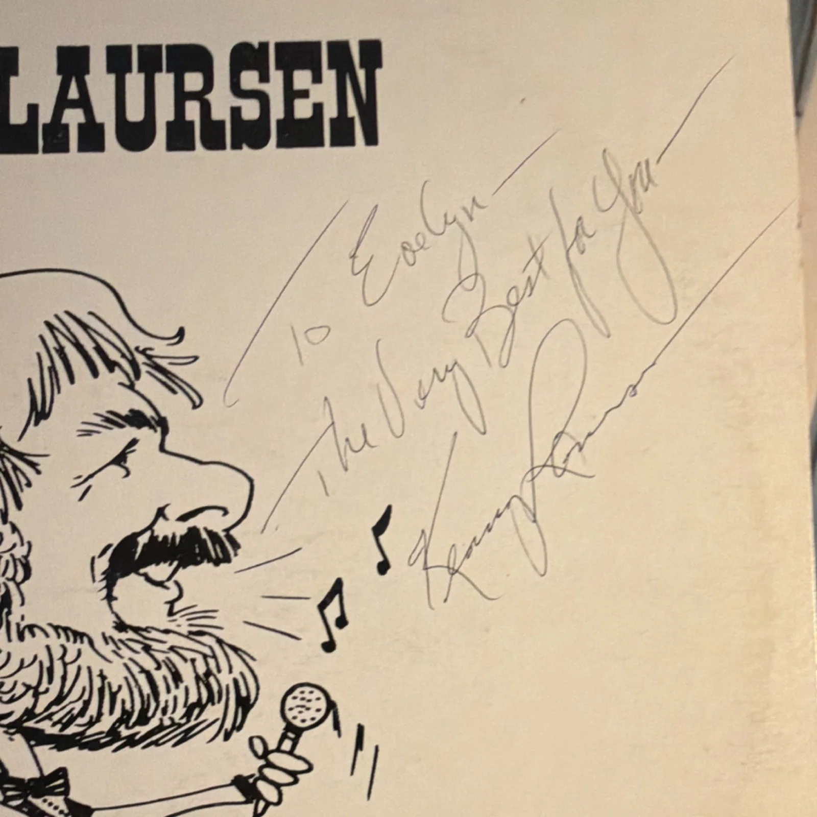 Kenny Laursen Original Signed Vinyl Record Autographed Music, изображение 3