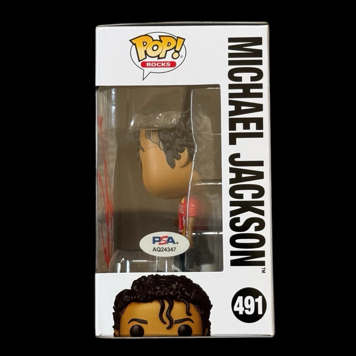 Jaafar Jackson Signed Michael Jackson Funko Pop #491 Authentic Autograph Proof, image 2