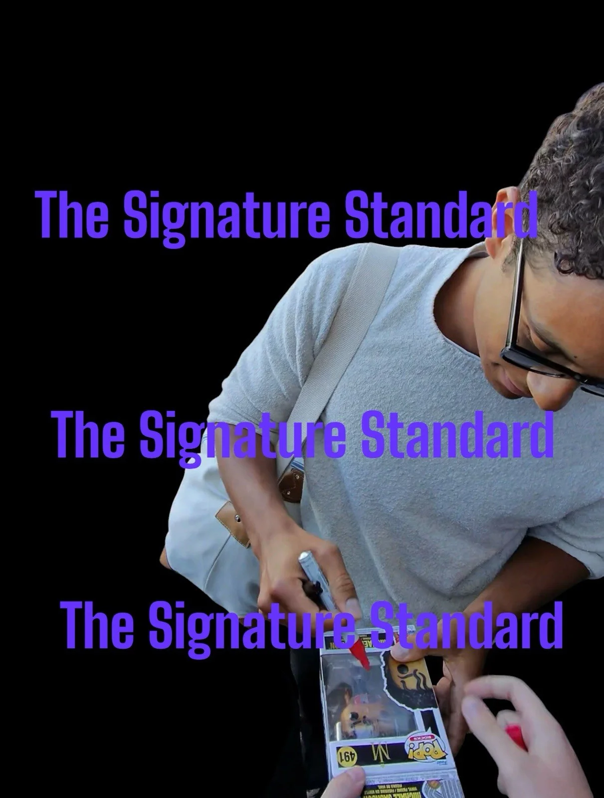 Jaafar Jackson Signed Michael Jackson Funko Pop #491 Authentic Autograph Proof, image 3