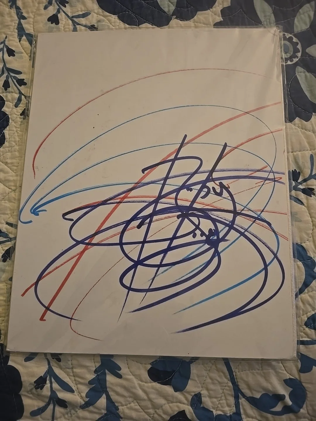 Barry Boobis Original Signed Autographed Vintage Ray Charles, image 2
