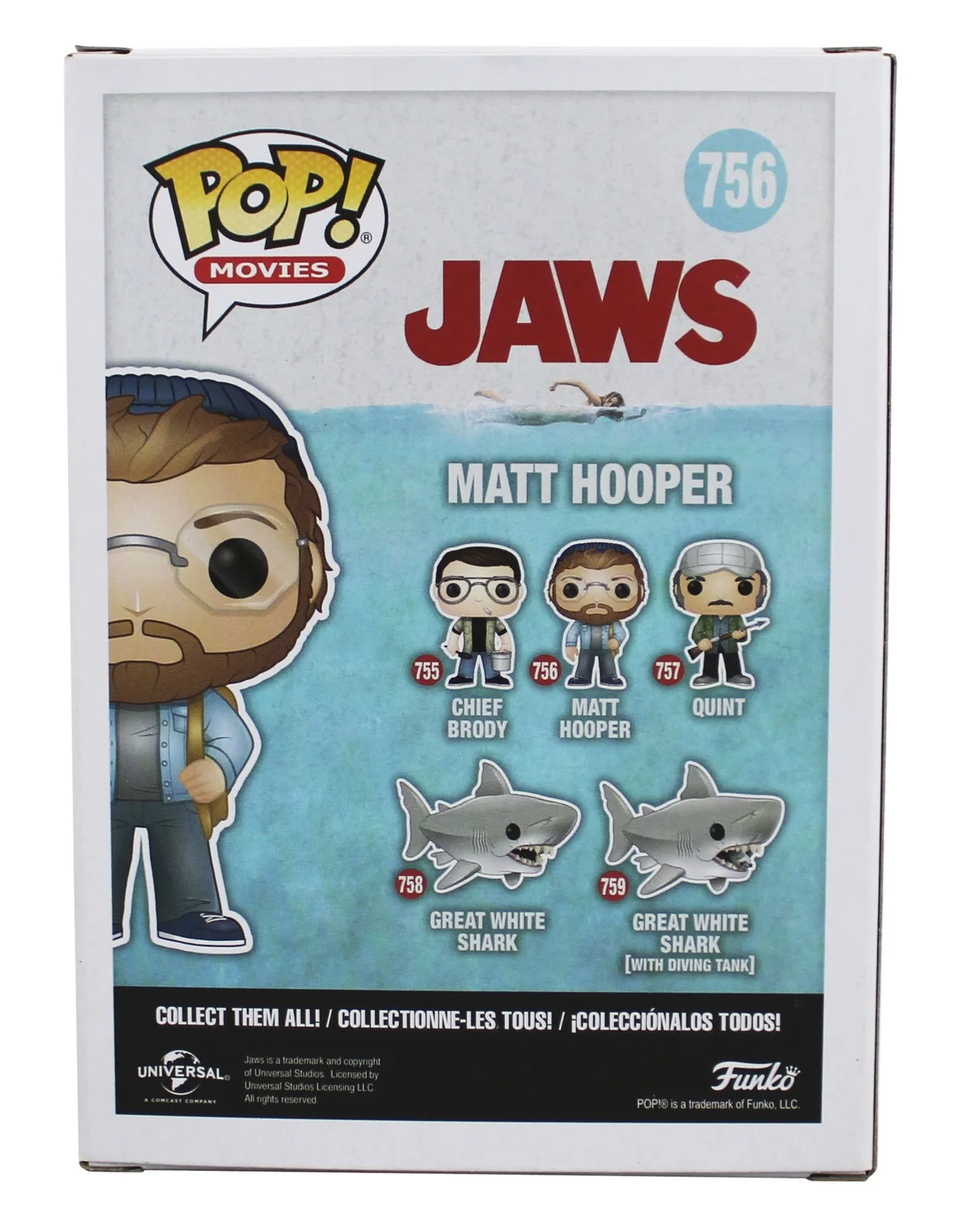 Richard Dreyfuss — Richard Dreyfuss Jaws Signed Matt Hooper #756 Funko Pop Figure BAS Wit #WA333239, изображение 4