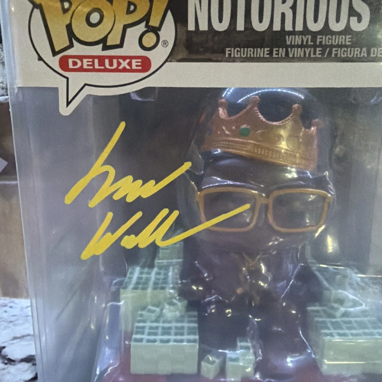 Jamal Woolard — Jamal Woolard autographed signed Rare Deluxe (Large) Funko Pop #489 W/COA B.I.G, image 2
