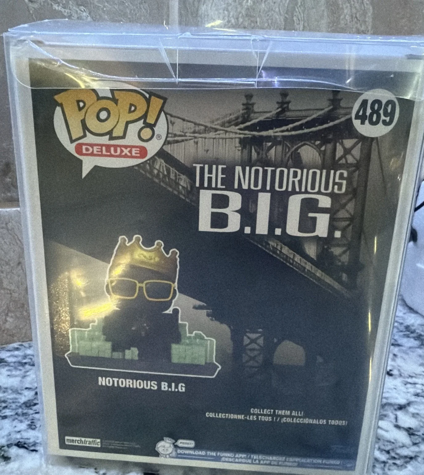 Jamal Woolard — Jamal Woolard autographed signed Rare Deluxe (Large) Funko Pop #489 W/COA B.I.G, image 5