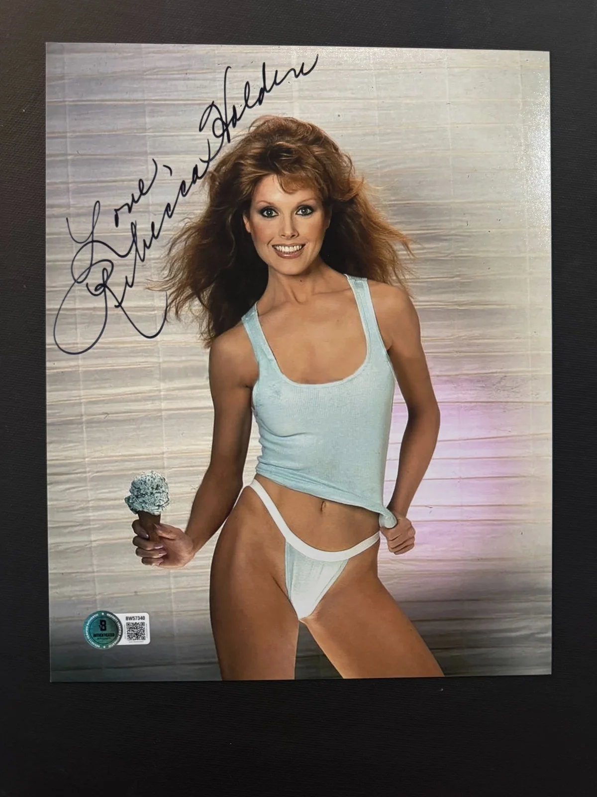 Rebecca Holden — Rebecca Holden Hot!! signed autographed sexy model 8x10 photo Beckett BAS coa