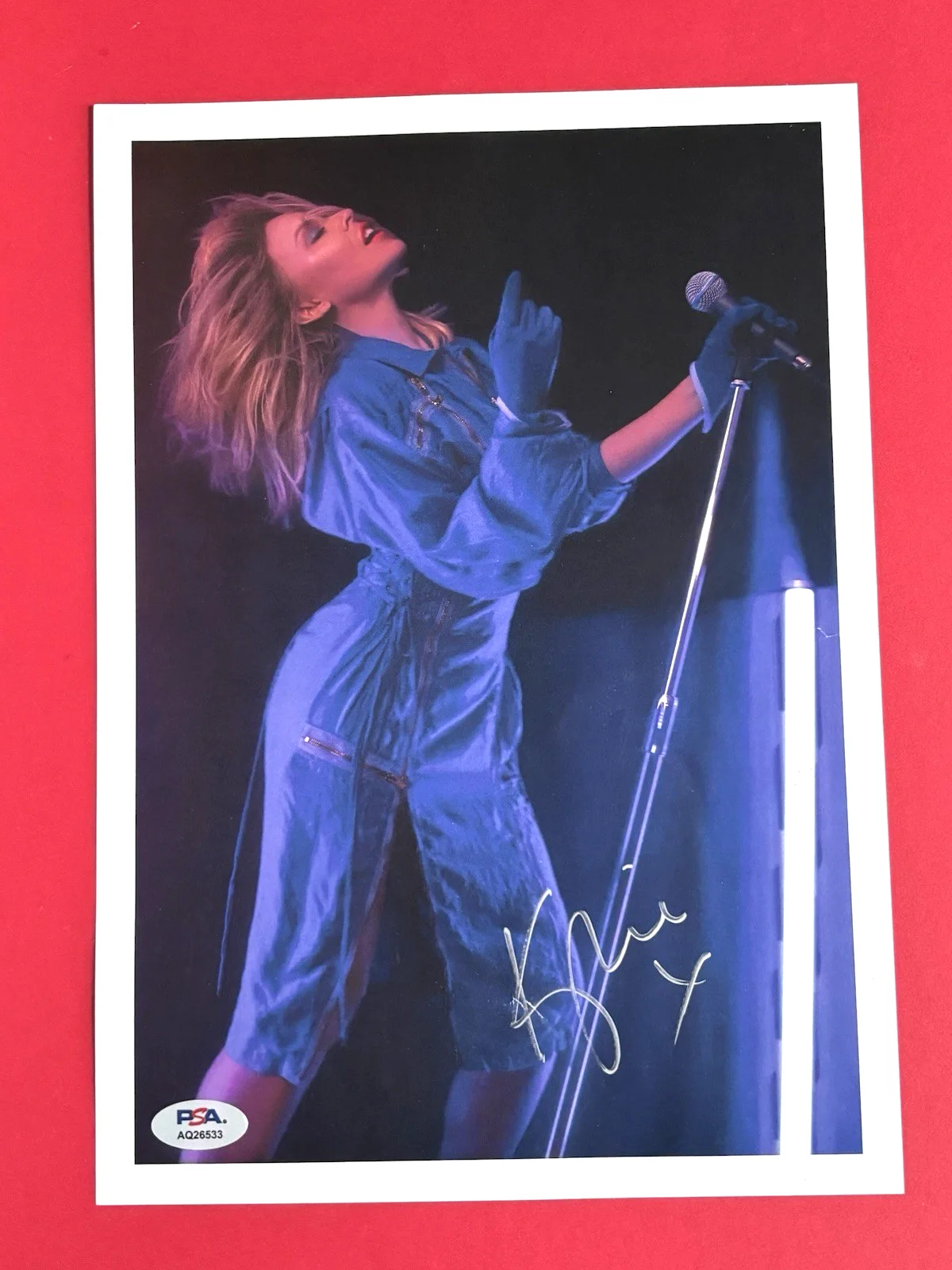 KYLIE MINOGUE Signed 8.5x11 Photo PSA DNA COA Disco ART PRINT, image 2
