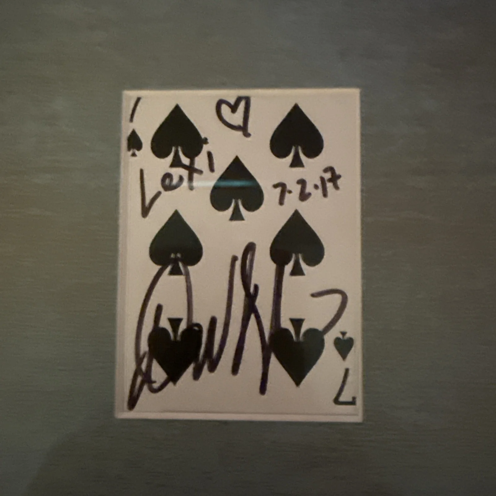 David Blaine Signed Card And Ticket, image 3