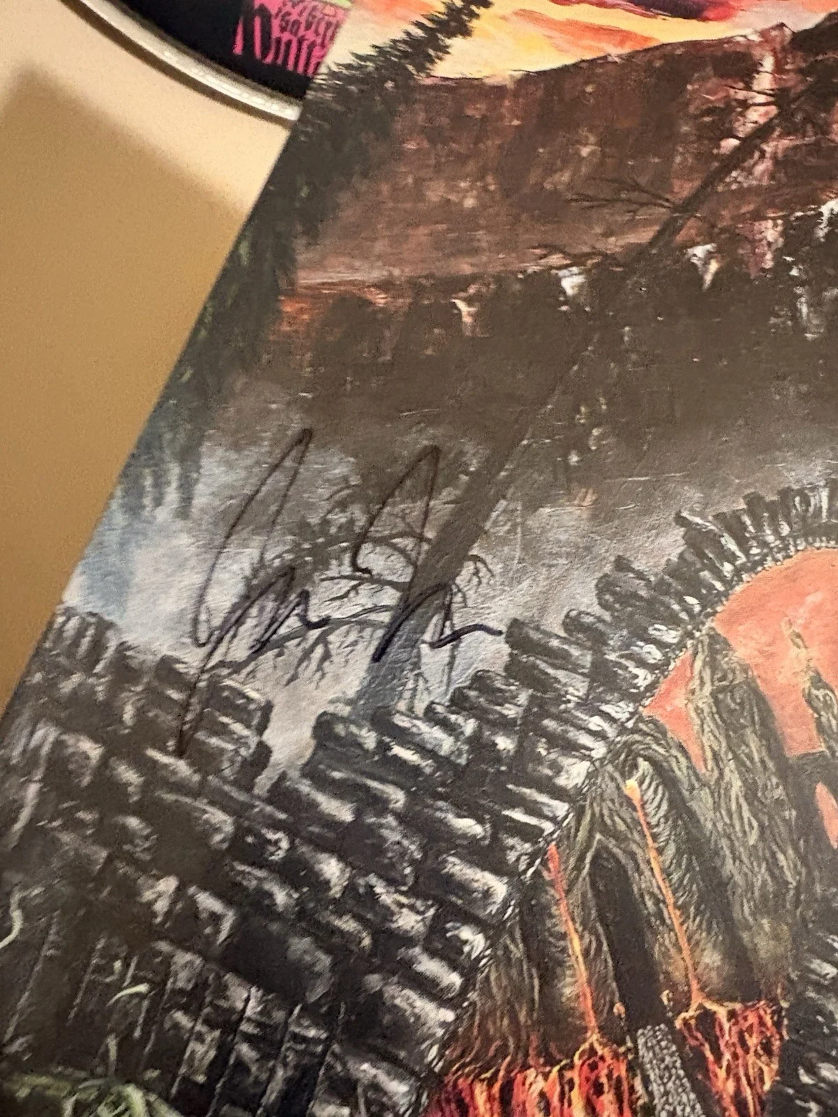 Undeath it’s time to rise from the grave Autographed Splatter Vinyl Record, изображение 3