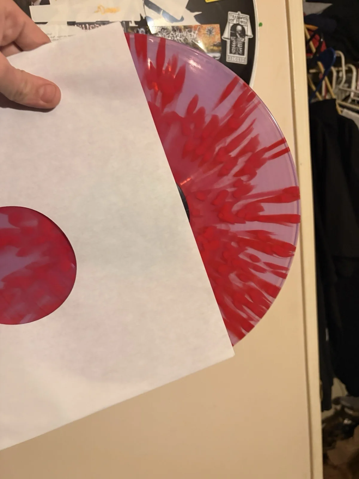 Undeath it’s time to rise from the grave Autographed Splatter Vinyl Record, изображение 5