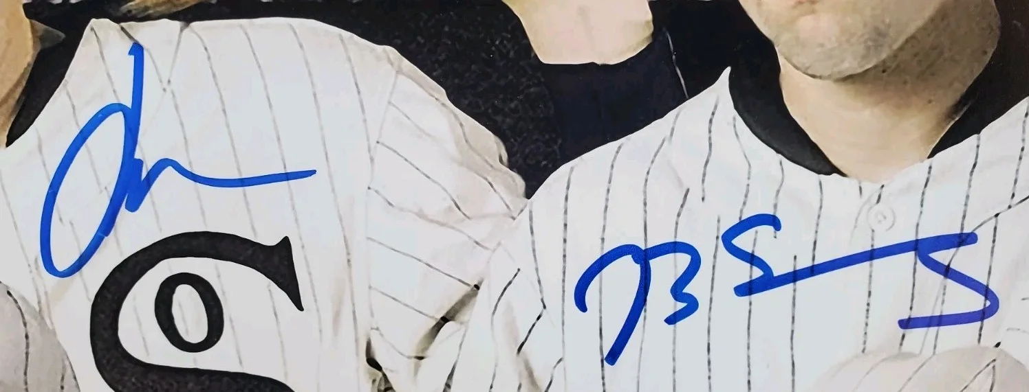 Charlie Sheen — NICE Autographed "Eight Men Out" Cast Signed by 8 Charlie Sheen 11x17 Photo JSA, image 5