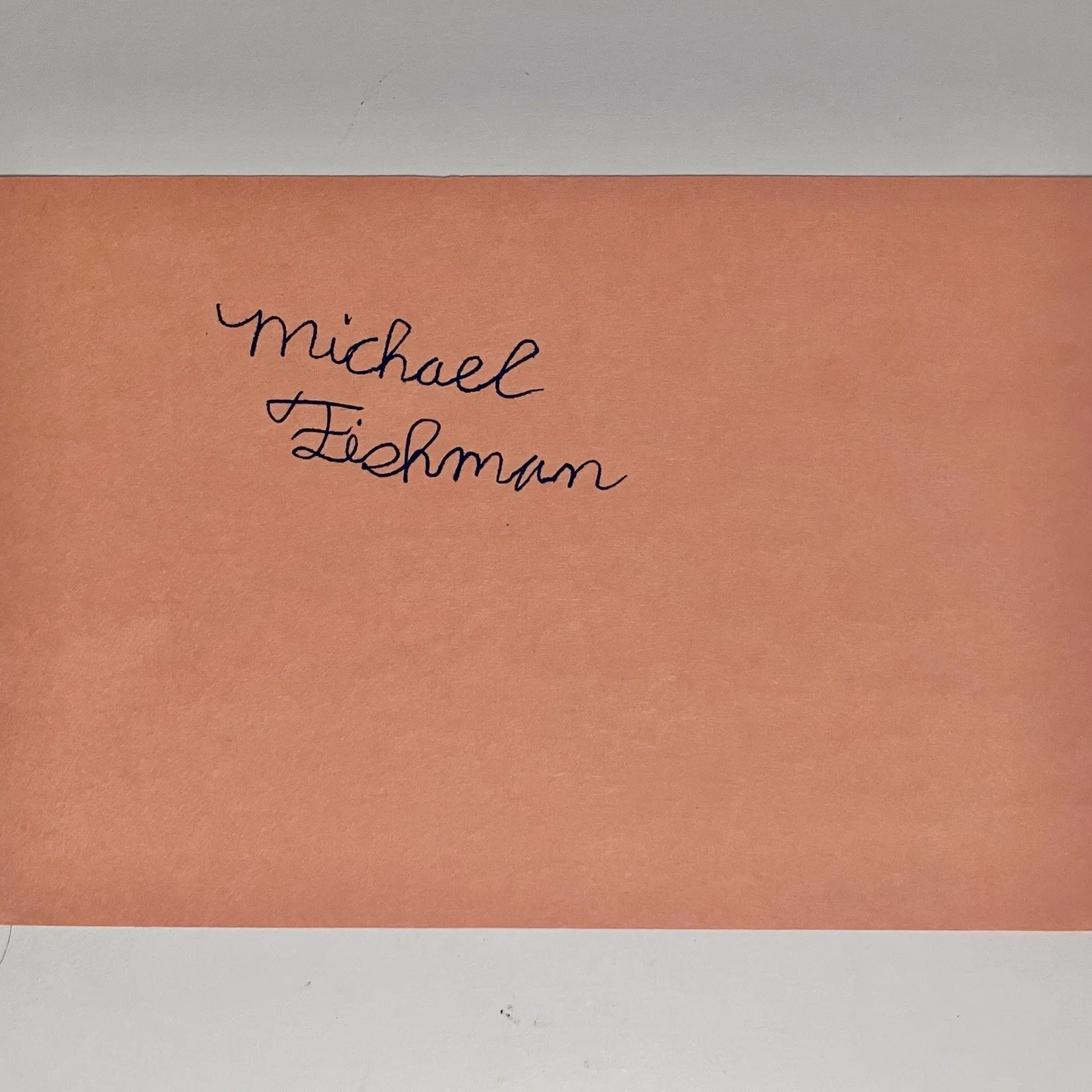 Michael Fishman — MICHAEL FISHMAN Signed 4x6 Card / D.J. on ROSEANNE (1988-1997) / Early Autograph, изображение 2