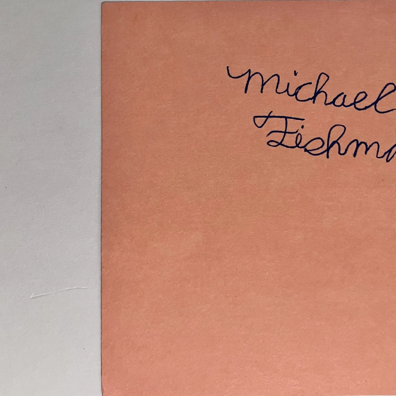 Michael Fishman — MICHAEL FISHMAN Signed 4x6 Card / D.J. on ROSEANNE (1988-1997) / Early Autograph, изображение 4