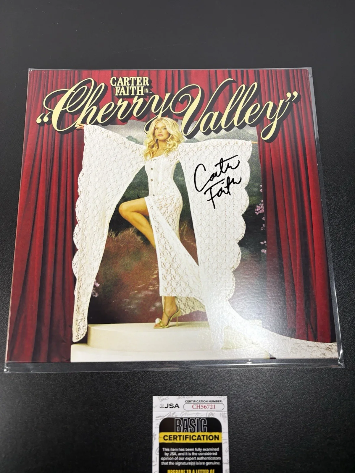 Carter Faith Signed Autographed Vinyl Record Album Cherry Valley Jsa Coa Hot, image 2