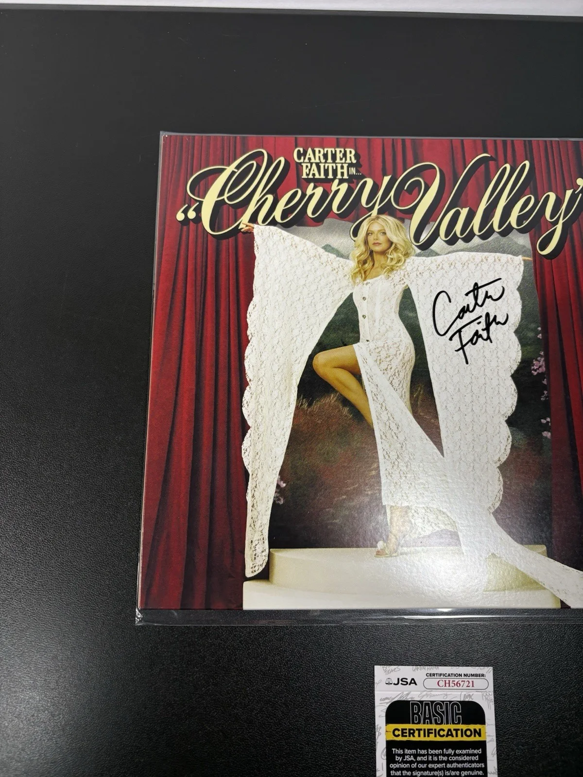 Carter Faith Signed Autographed Vinyl Record Album Cherry Valley Jsa Coa Hot, image 3
