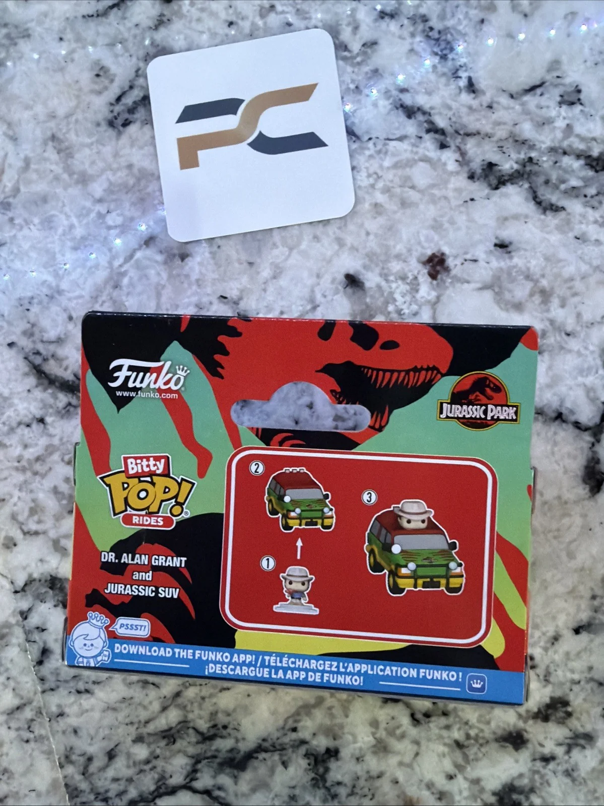 Sam Neil — Sam Neill Signed Funko Bitty Pop Dr. Alan Grant jurassic Park Hand Signed W/ COA, изображение 4