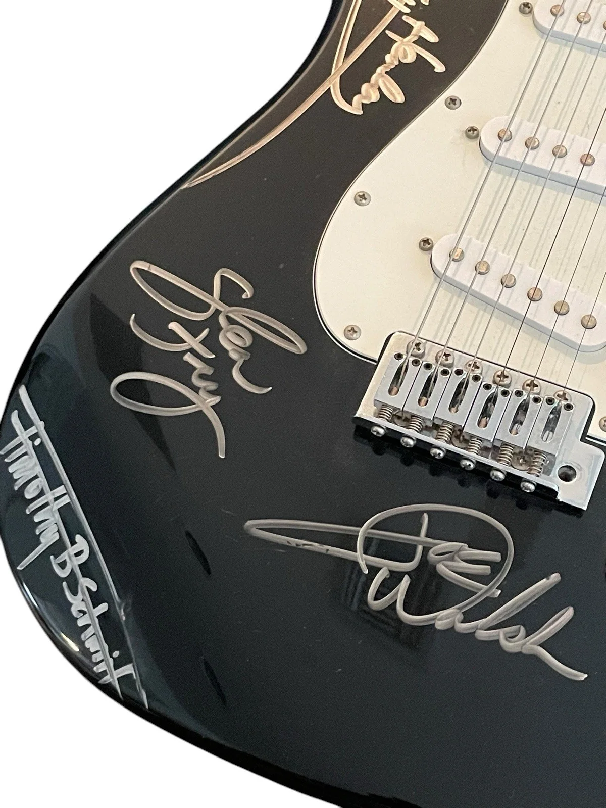 Fender Starcaster Guitar Autographed by The Eagles Authenticated, image 3