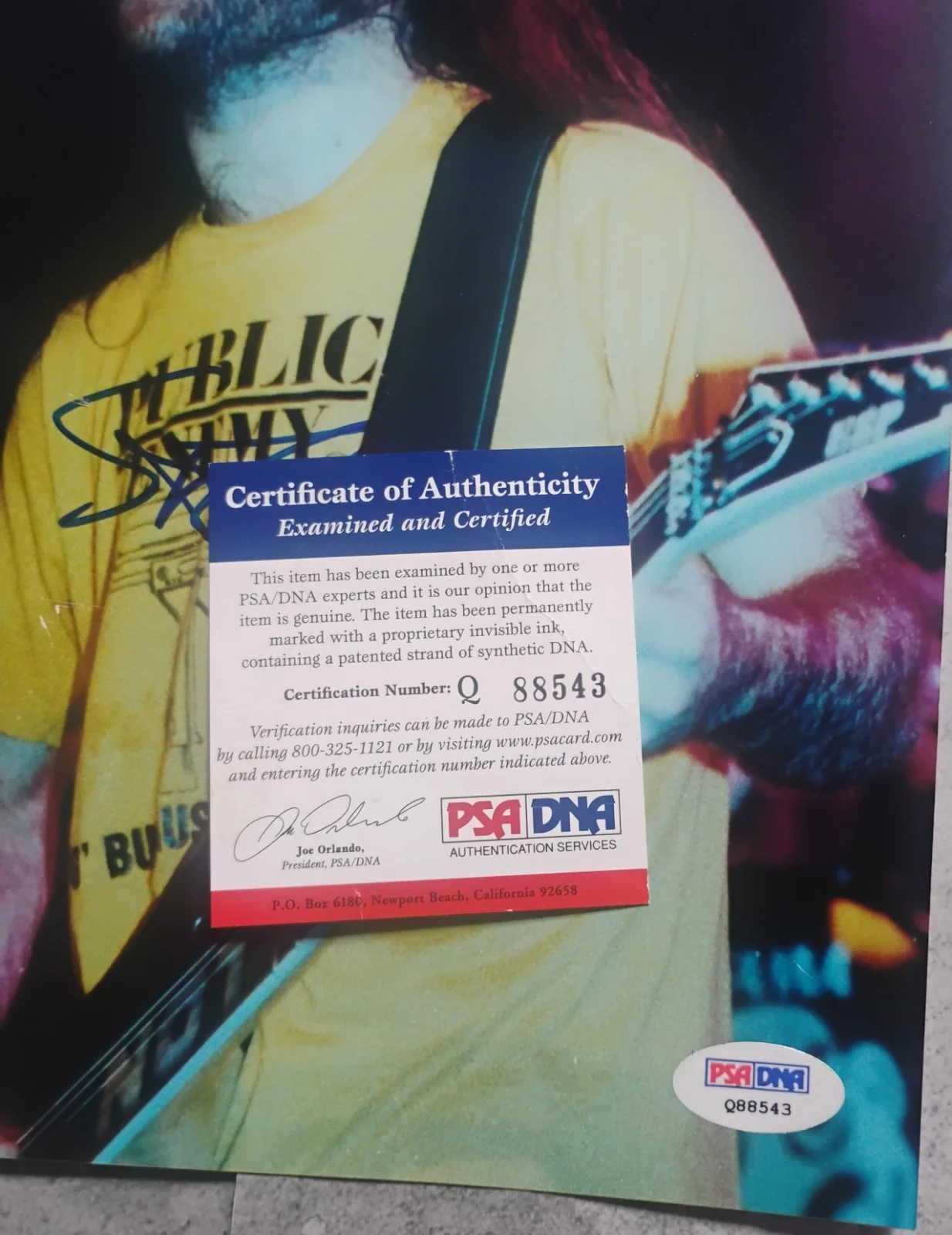 Scott Ian Hand Signed Autograph 8x10 Photo PSA COA Anthrax NO US TARIFFS, image 4