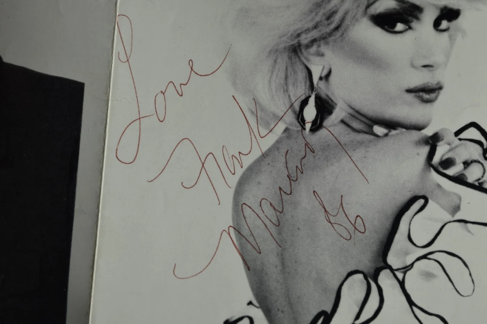 Vintage Frank Marino as Joan Rivers Autographed Poster Print Drag Queen Art, изображение 4
