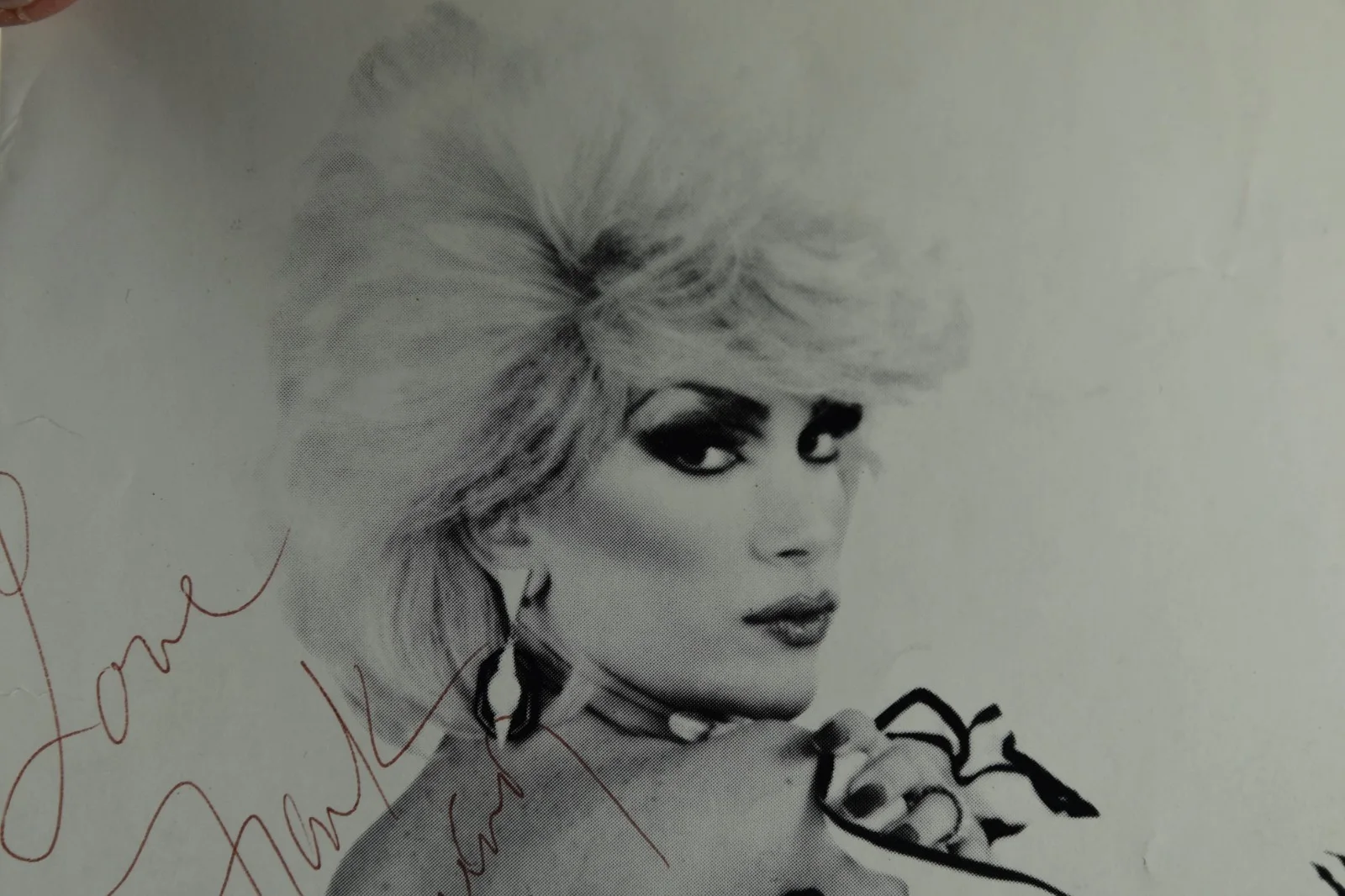 Vintage Frank Marino as Joan Rivers Autographed Poster Print Drag Queen Art, изображение 5
