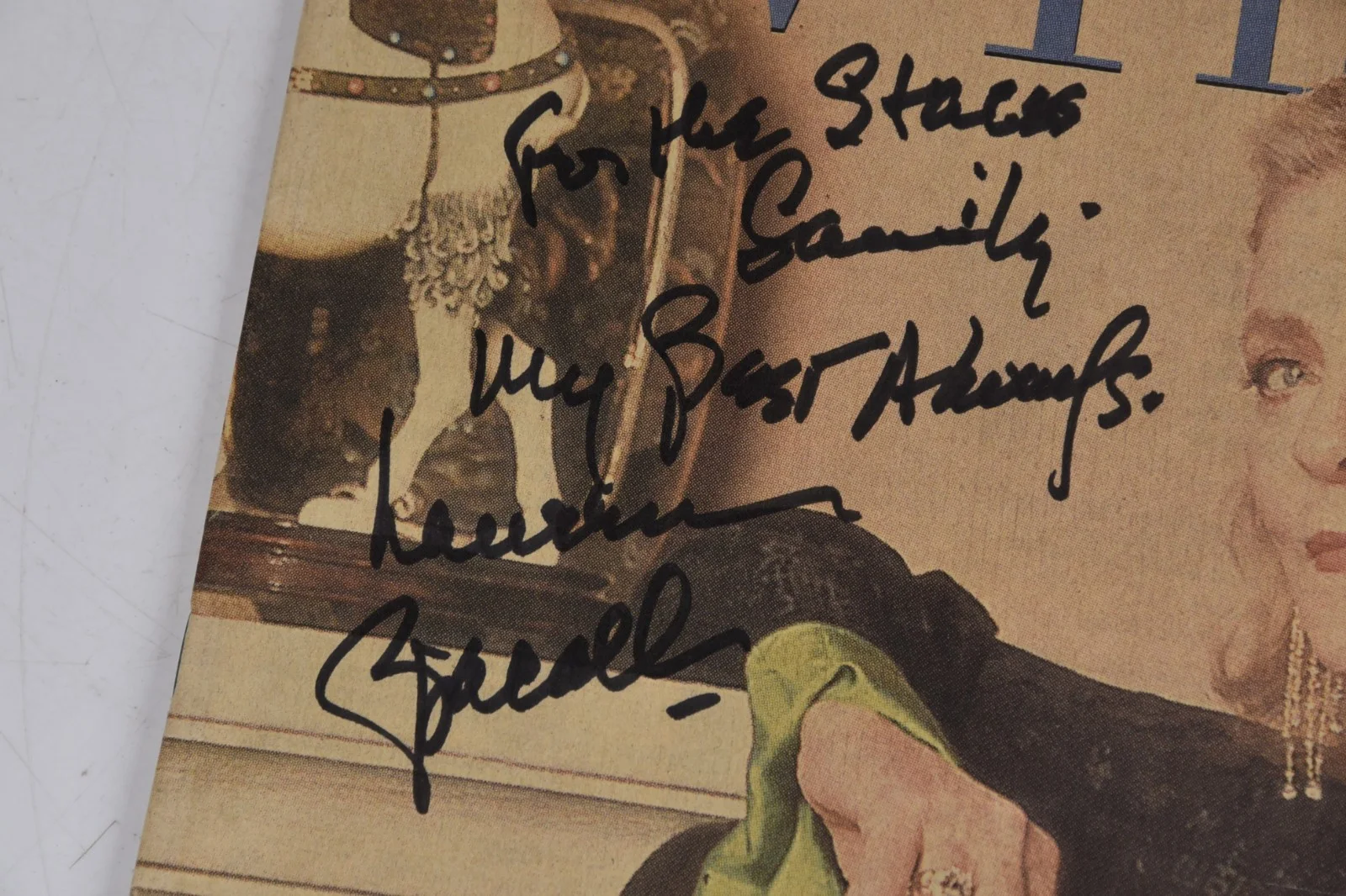 Vintage Lauren Bacall Autograph TV Times Los Angeles Times 1999 Doris Duke, изображение 5