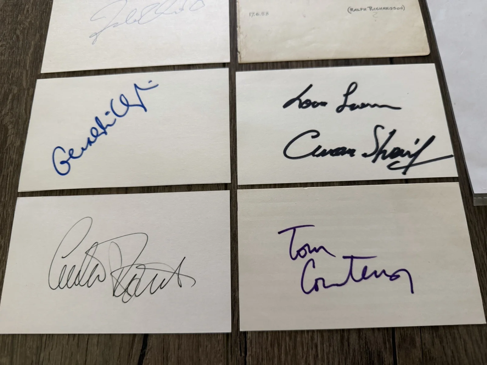 Collection of 11 Doctor Zhivago Cast Signatures/Cut Autographs, изображение 2