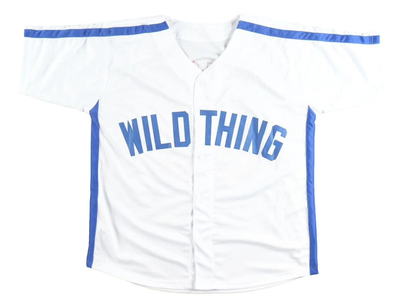Charlie Sheen — Charlie Sheen Major League Signed White Rick Vaughn Baseball Jersey BAS, изображение 3