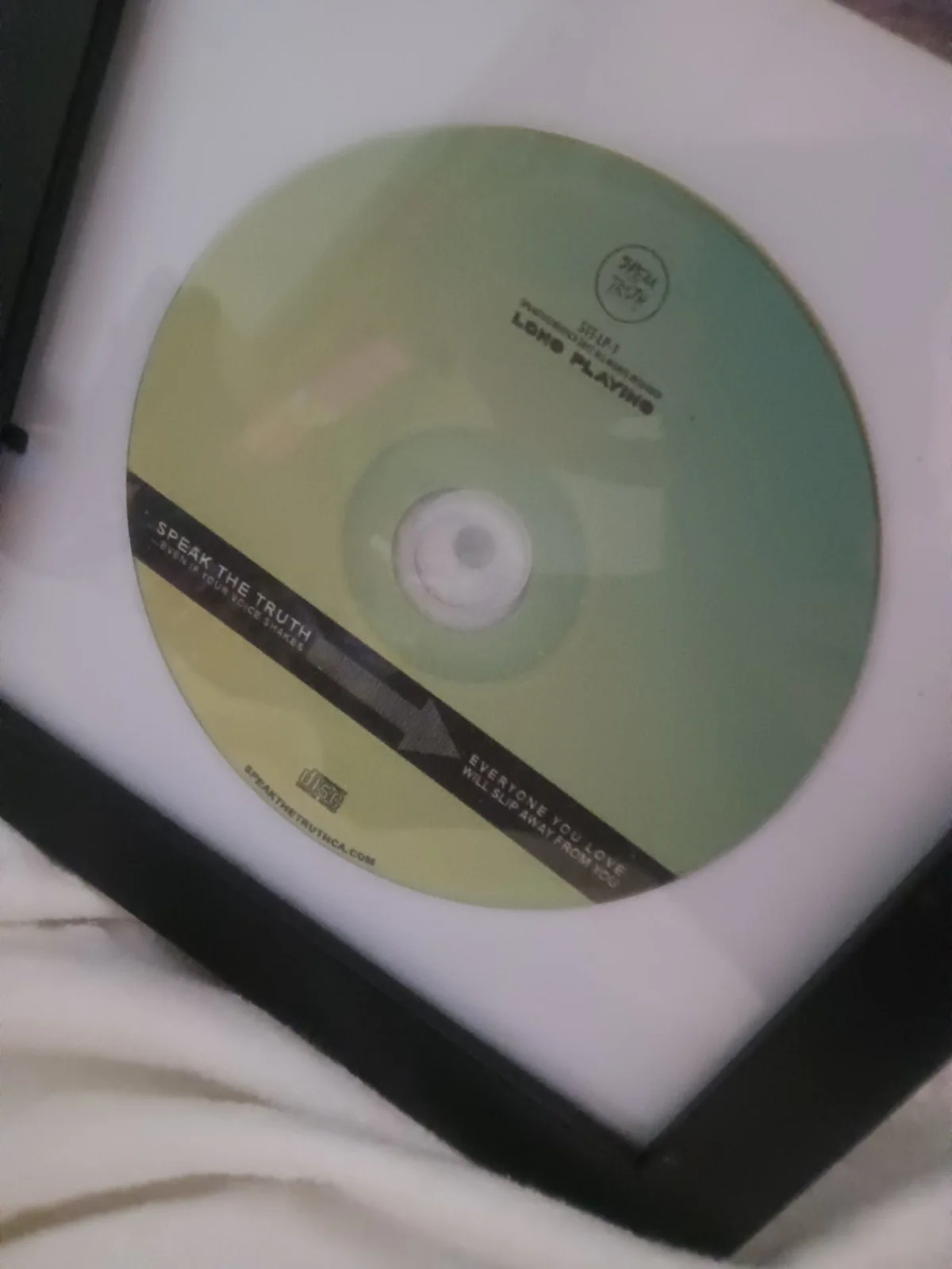 speak the truth ...even if your voice shakes -SIGNED AUTOGRAPH -FRAMED CD, image 3