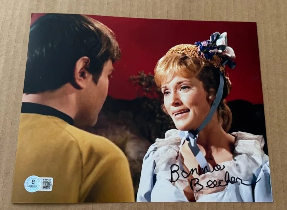 BONNIE BEECHER — BONNIE BEECHER SIGNED STAR TREK 8X10 PHOTO BECKETT BAS HAND SIGNED #2