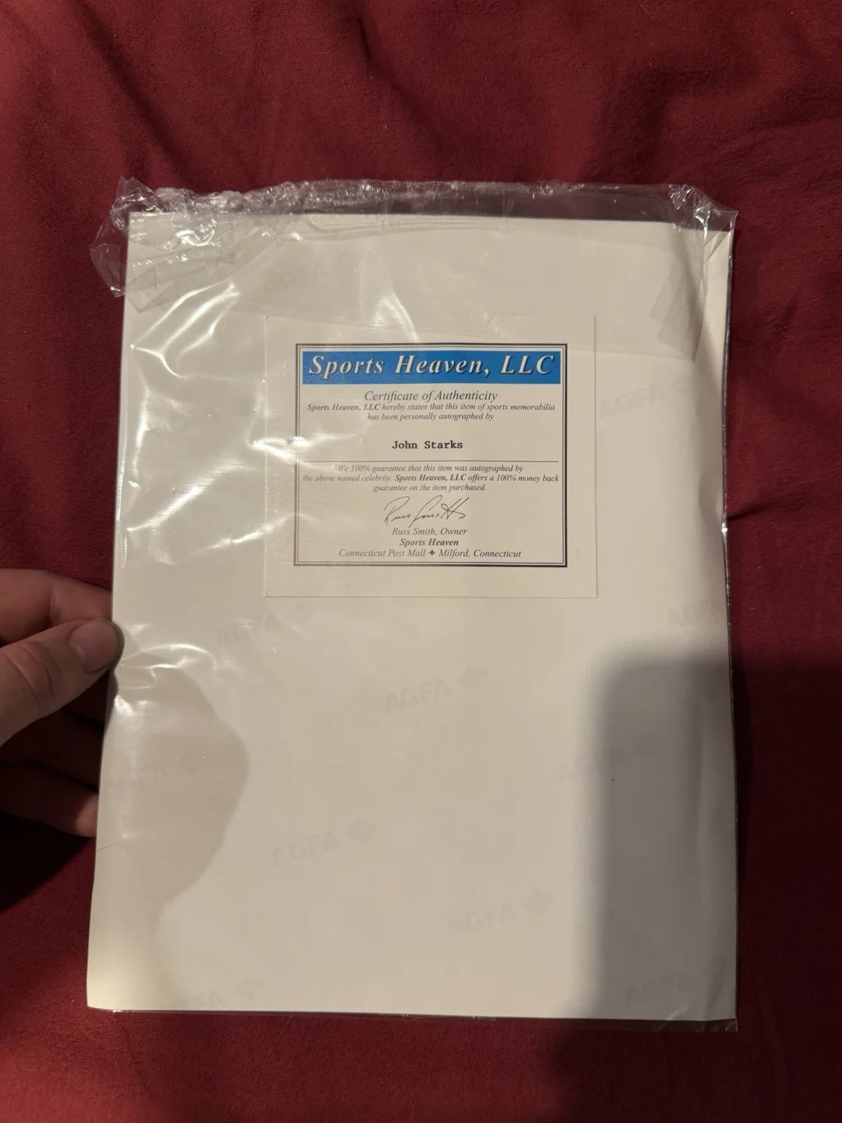 John Starts New York Knicks NBA Autograph W/ COA, image 2