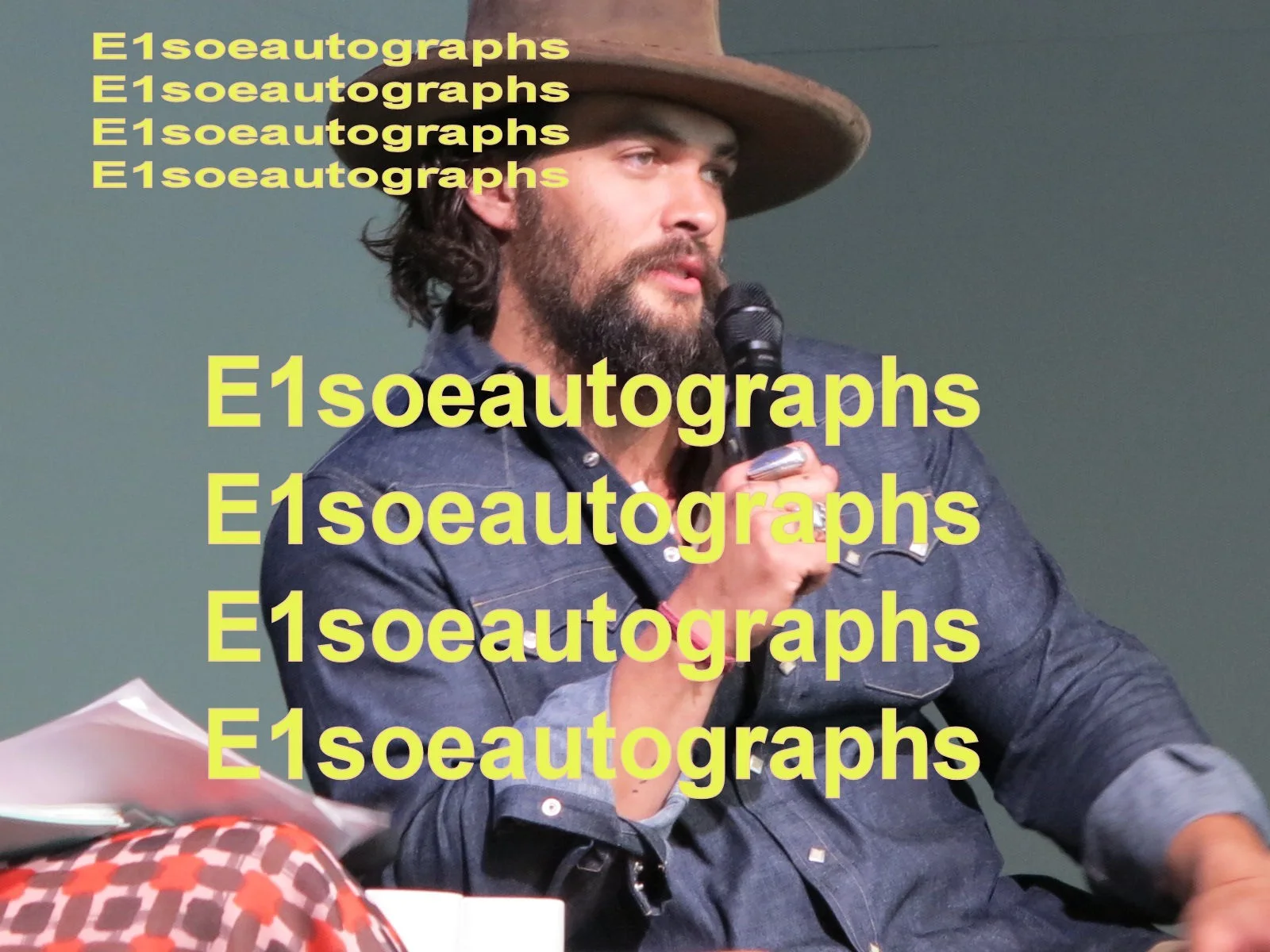 Jason Momoa — Jason Momoa signed 8x10 photo In Person. Proof. Aquaman , Game of Thrones, изображение 2