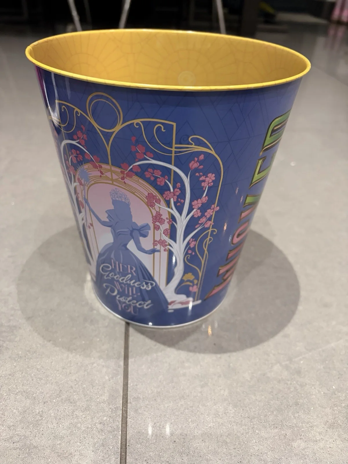Disney Wicked Popcorn Bucket Cinema Tub Elphaba Glinda Movie Collectible, изображение 2