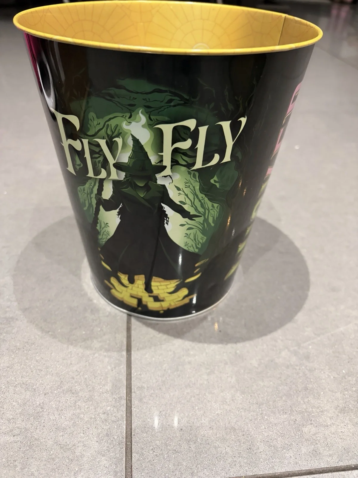 Disney Wicked Popcorn Bucket Cinema Tub Elphaba Glinda Movie Collectible, изображение 3