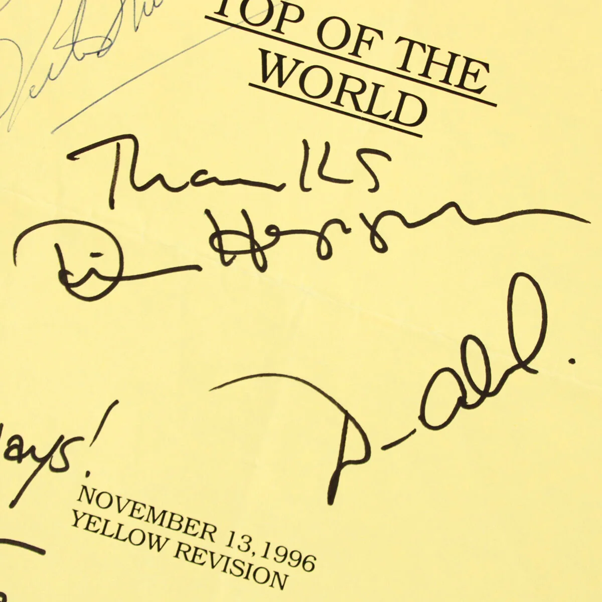1997 Top of the World Cast Signed Script Page (7) Dennis Hopper, Sidney Furie..., изображение 2