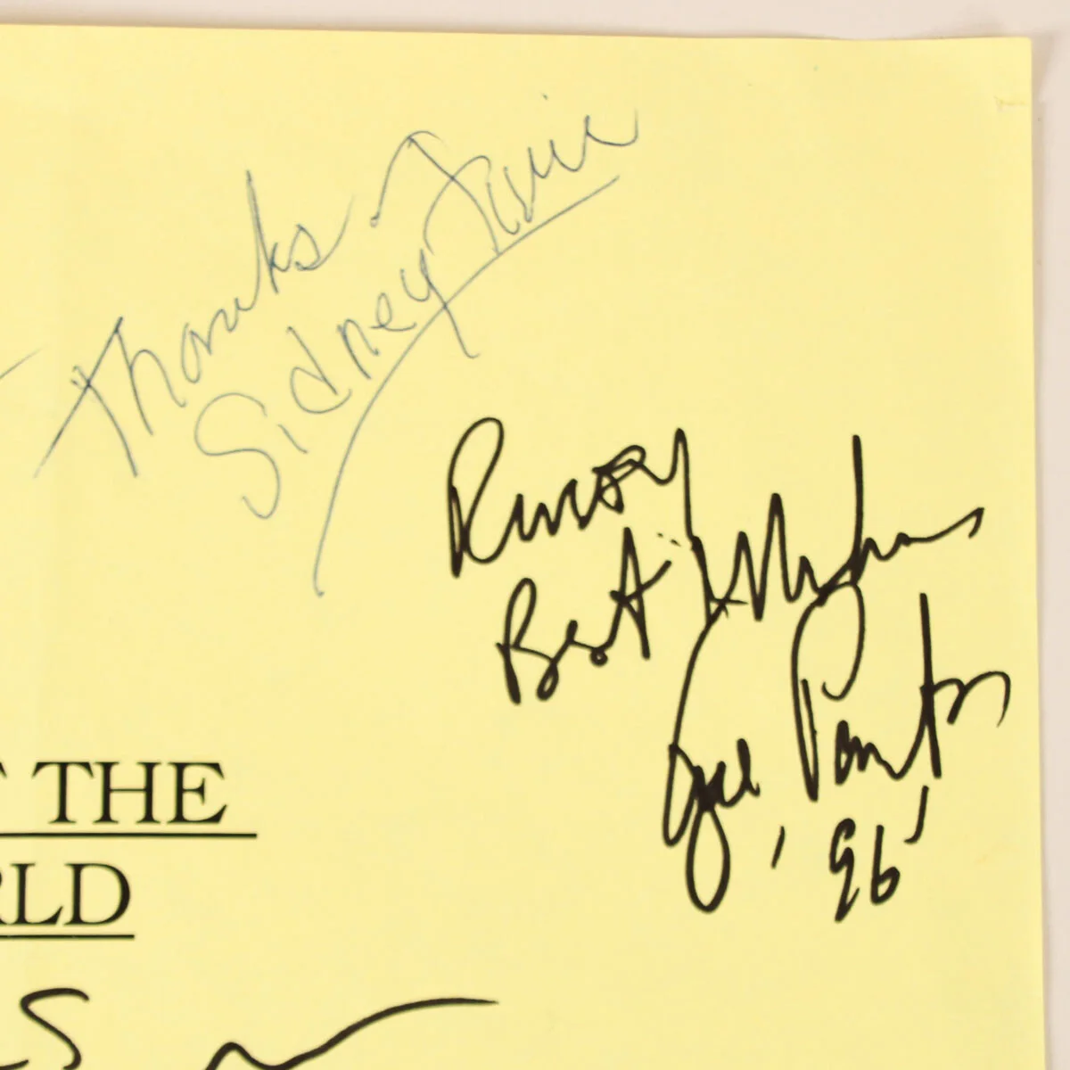 1997 Top of the World Cast Signed Script Page (7) Dennis Hopper, Sidney Furie..., изображение 5