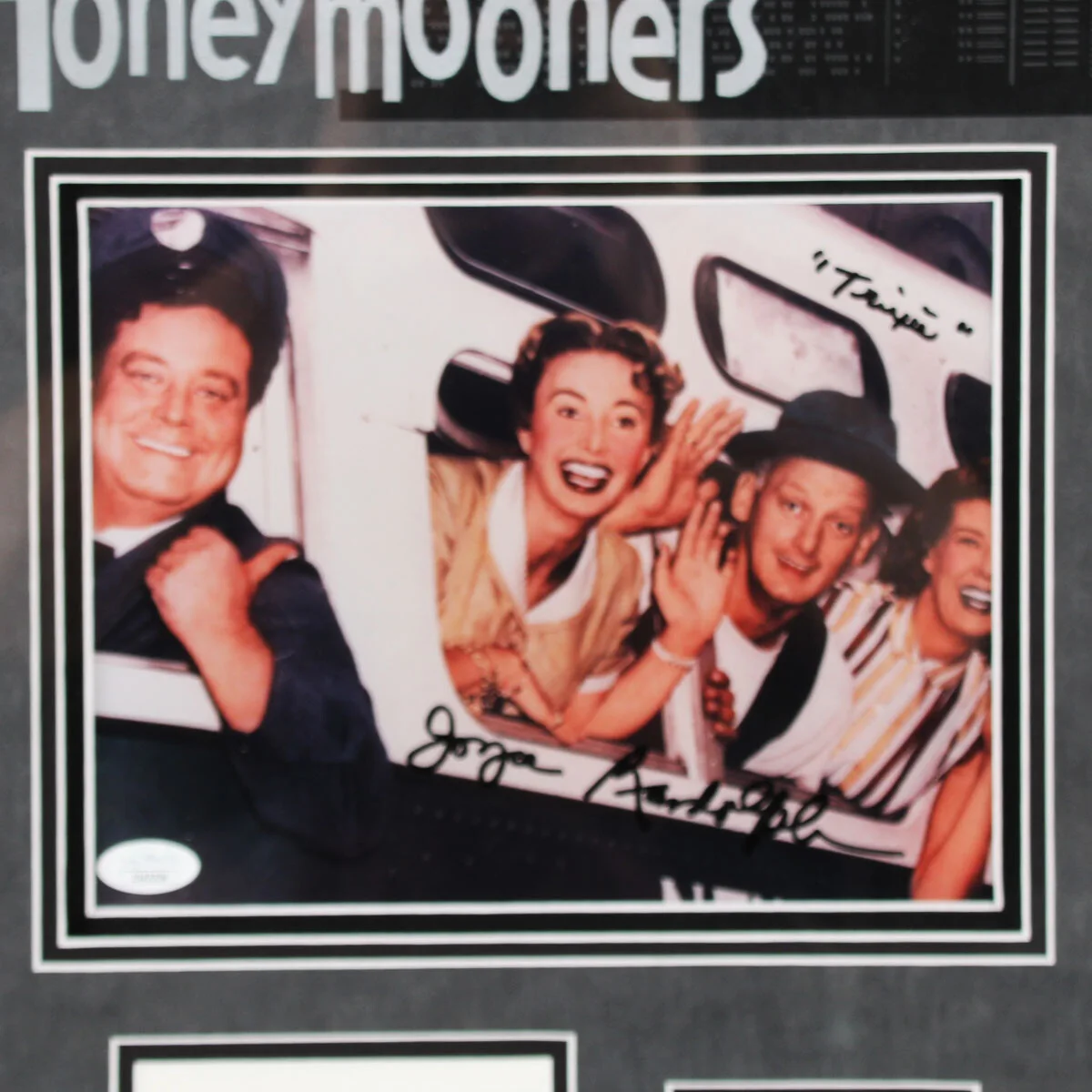 The Honeymooners Cast Signed Photo (4) Jackie Gleason, Meadows, etc. COA JSA, image 5