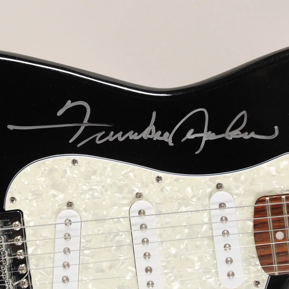 Frankie Avalon Signed Guitar Fender Starcaster - COA JSA, image 2
