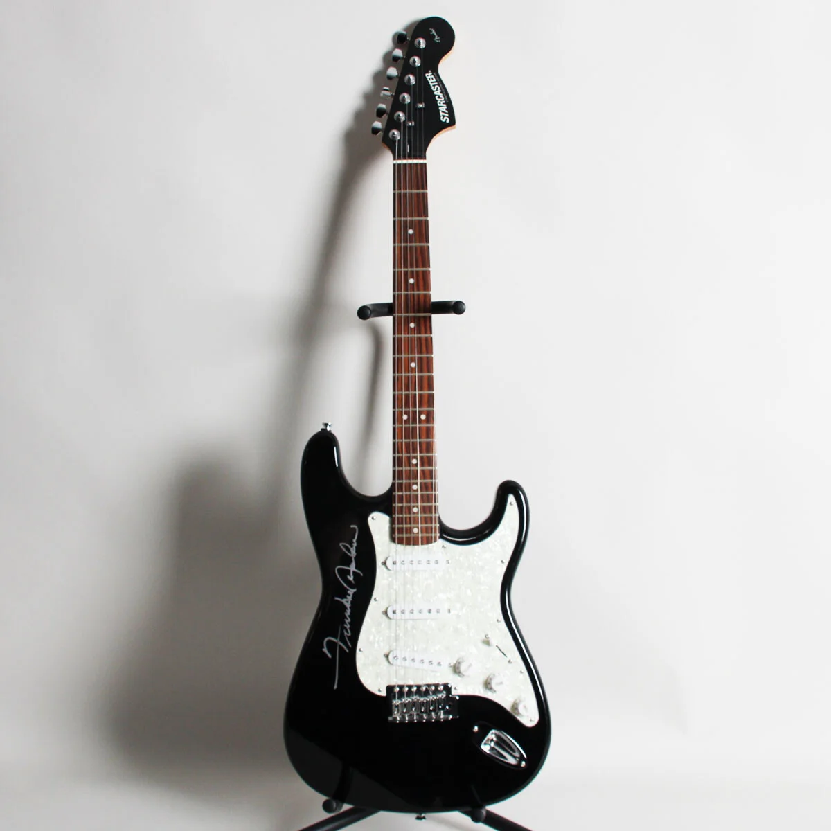 Frankie Avalon Signed Guitar Fender Starcaster - COA JSA, image 3