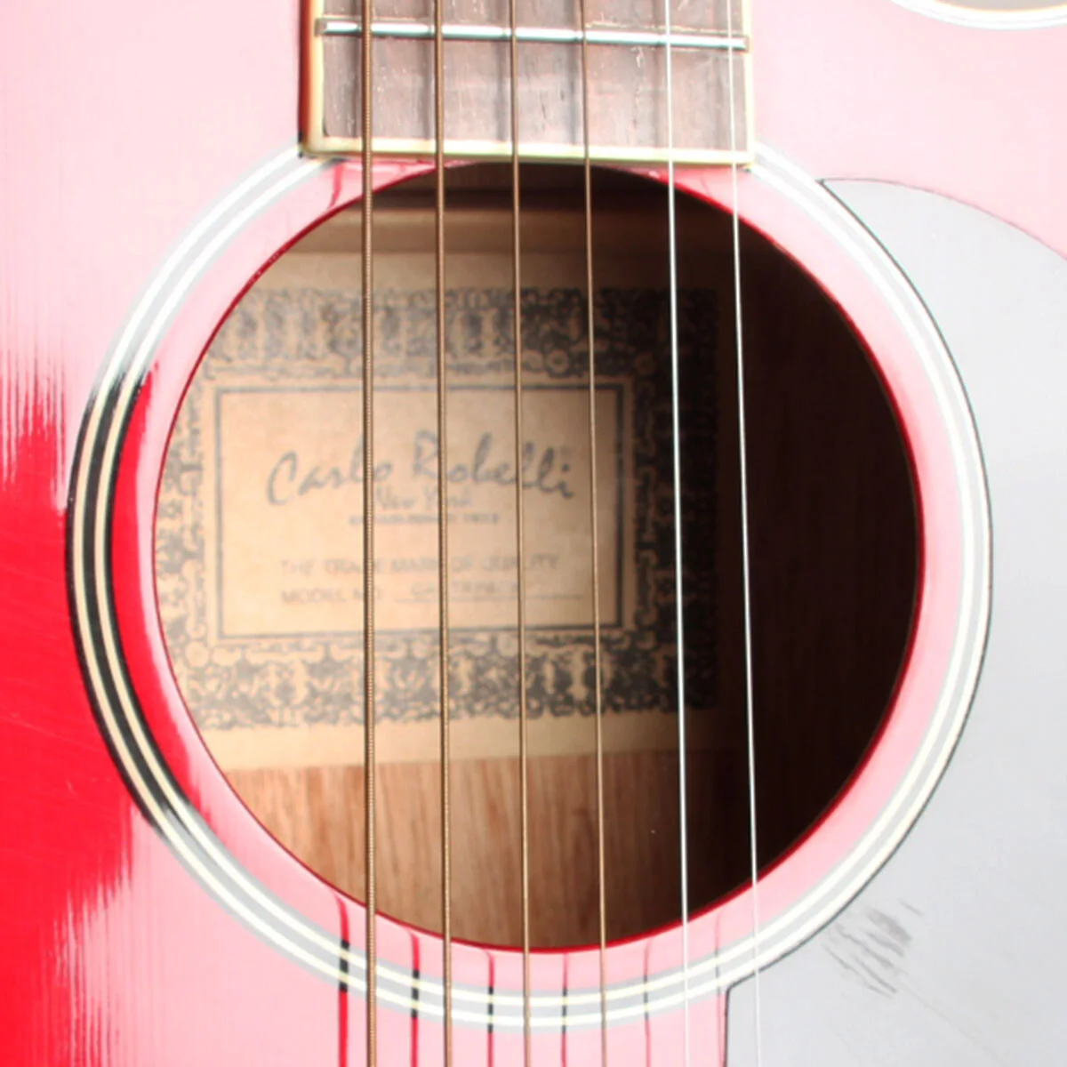 Leon Russell Signed Acoustic Red Guitar - COA JSA, image 4
