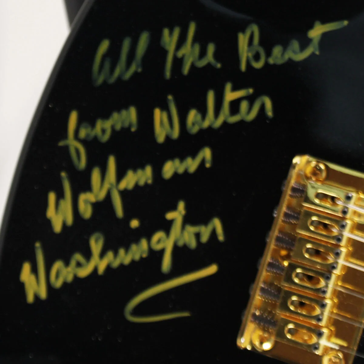 Walter "Wolfman" Washington Signed Guitar - COA JSA, image 2