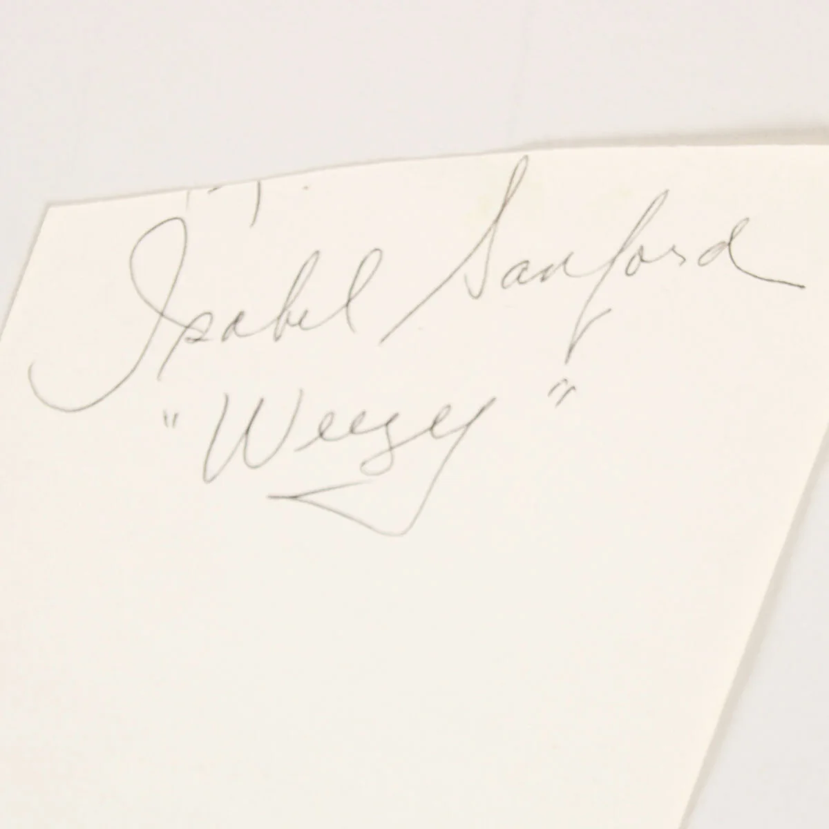 Isabel Sanford Signed Cut Parchment - COA JSA, image 2