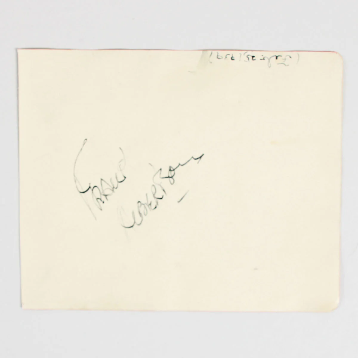 Stepin Fetchit Signed Cut Parchment - COA JSA, image 2