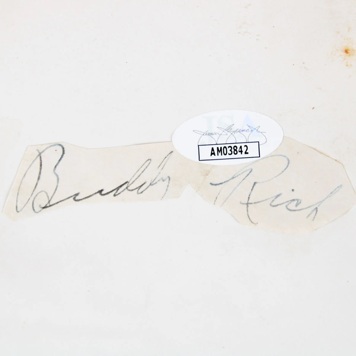 Buddy Rich Signed Cut - COA JSA, image 2