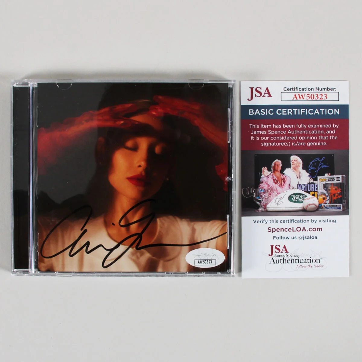 Ariana Grande Framed External Sunshine Signed CD with JSA COA and Full Signature, изображение 5