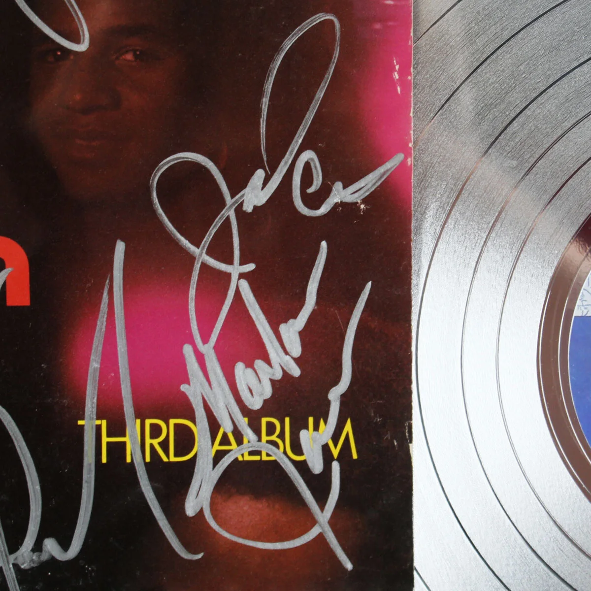 Jackson 5 Band Signed Record Album Display (5) Michael Jackson, etc. - COA JSA, image 5