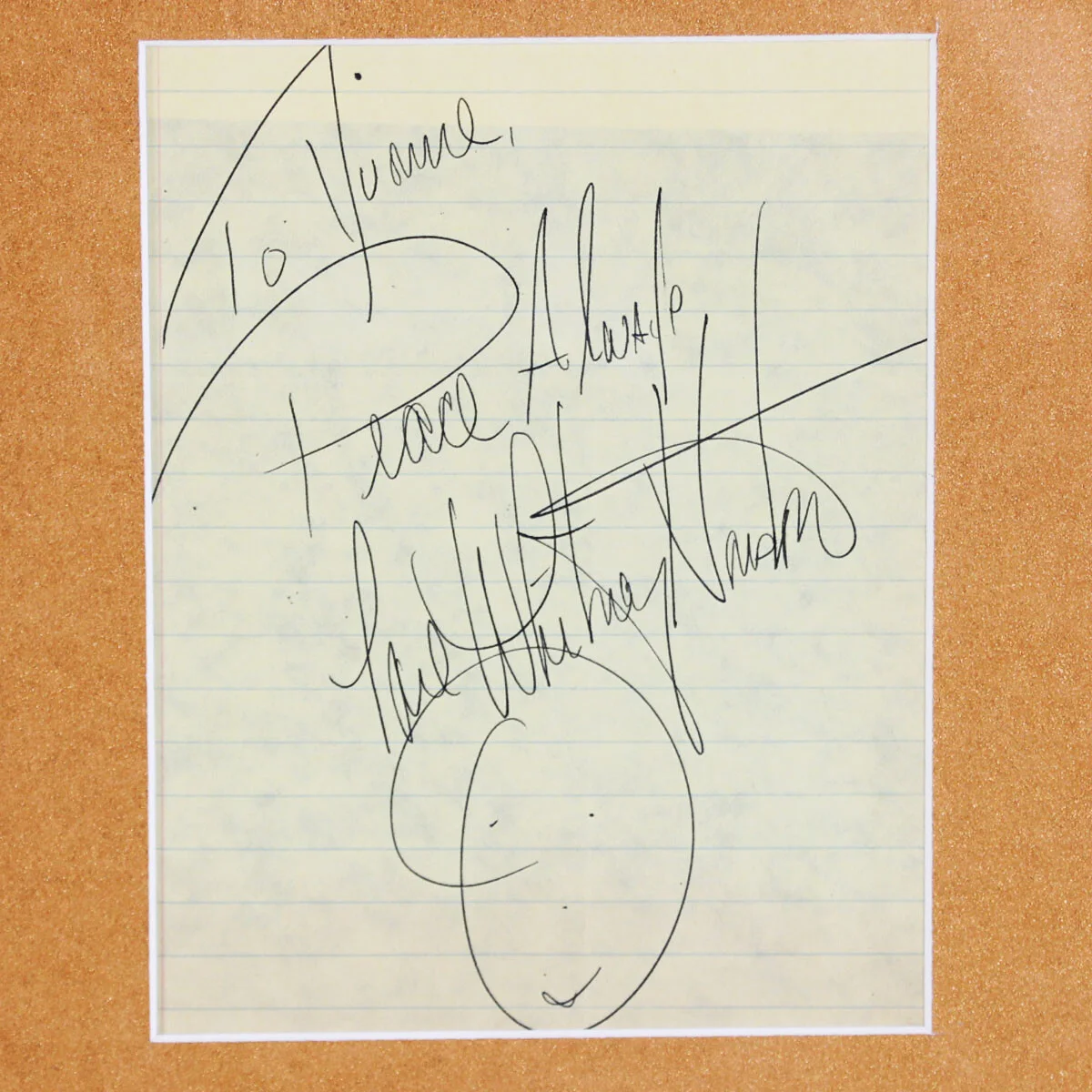 Whitney Houston Signed Cut Record Display - COA BAS, image 2