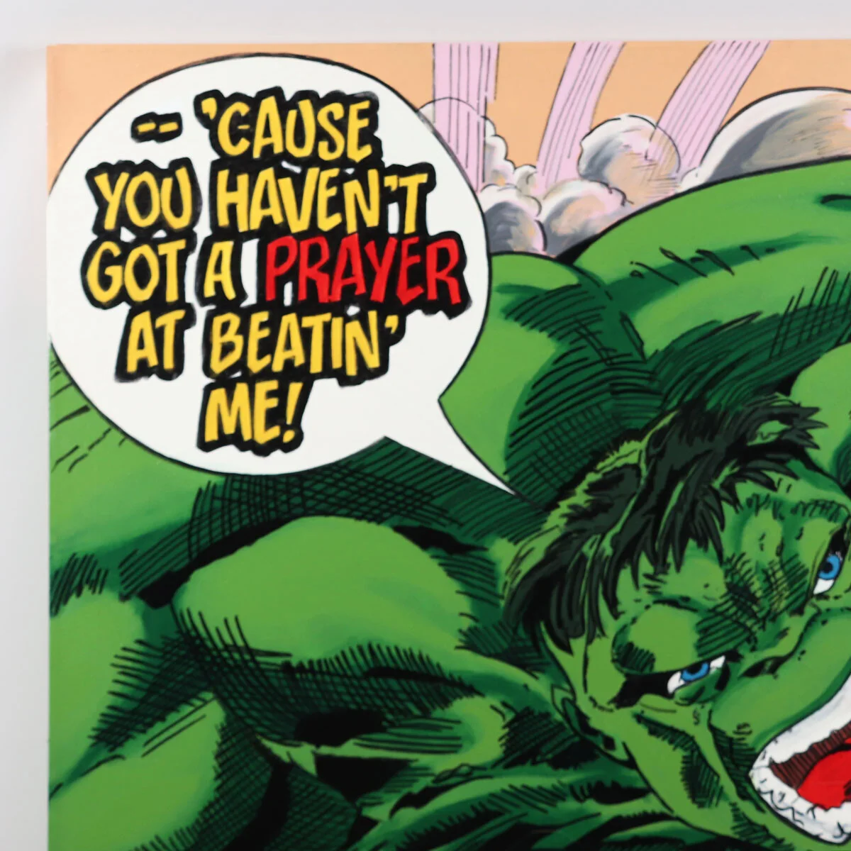 Stan Lee & Steve Kaufman Signed Artwork Giclee Incredible Hulk Oversized 5' x 5', image 3