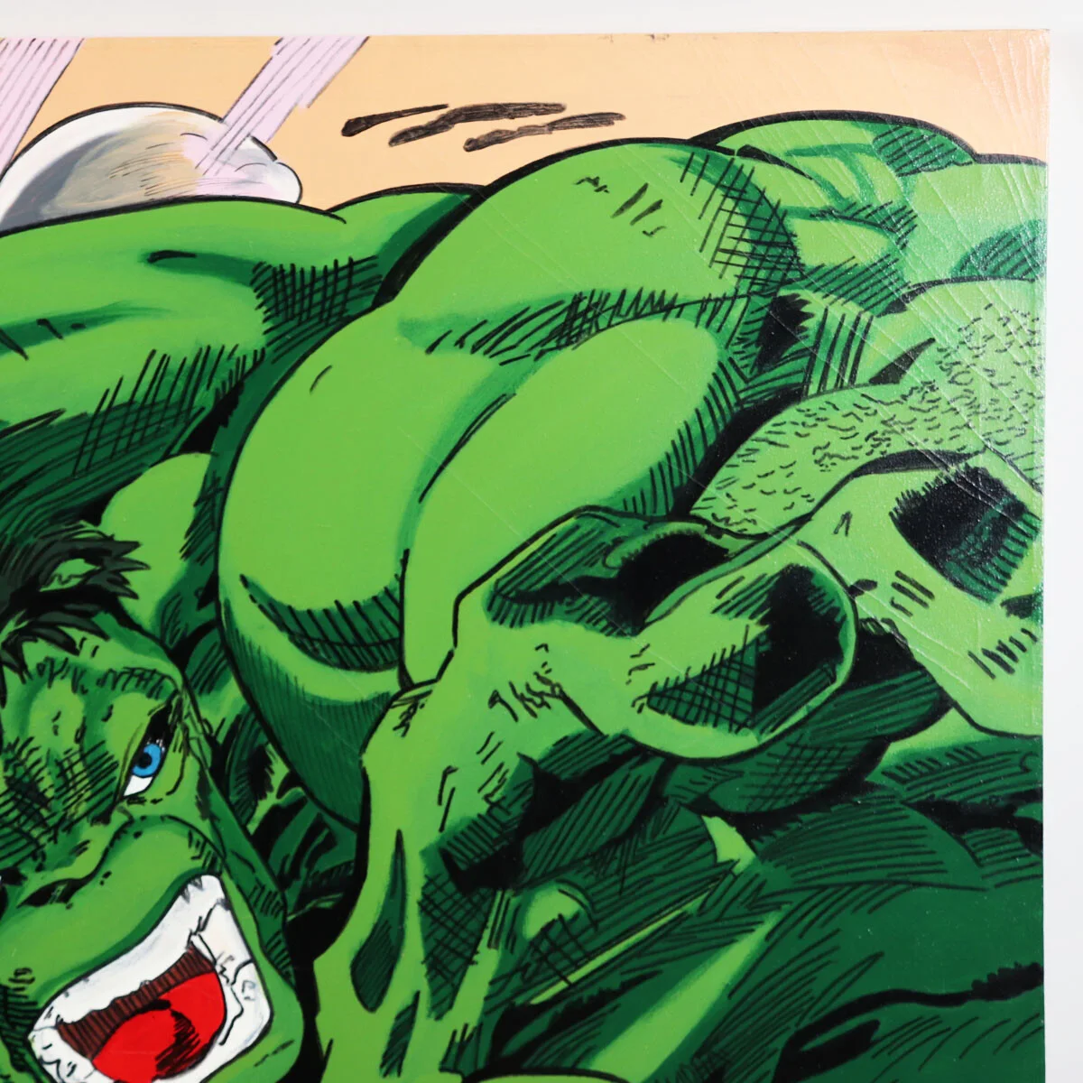Stan Lee & Steve Kaufman Signed Artwork Giclee Incredible Hulk Oversized 5' x 5', image 4